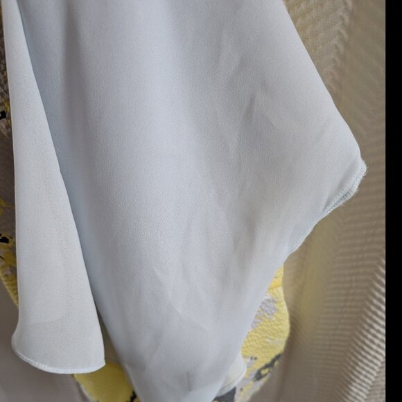 Planet By Lauren G 100% Silk Midi Slip Dress Size 6 Yellow Grey  Spring Summer - Picture 10 of 14